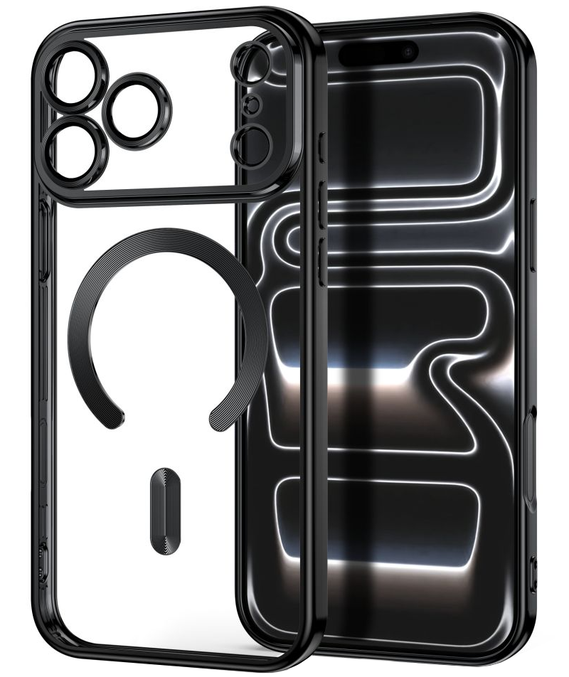 MagSafe-kuori Apple iPhone 18 Pro / 17 Pro:lle, Tech-Protect, Magflex, satiinimusta