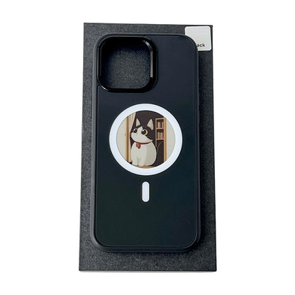 MagSafe Case for Apple iPhone 15 Pro, OEM, Round Screen Smart E-Ink, Black