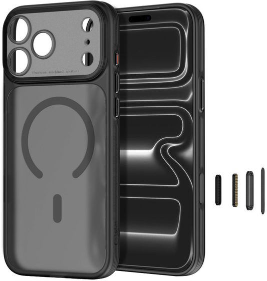 MagSafe-kuori Apple iPhone 18 Pro Max / 17 Pro Max, Tech-Protect, MagPrime CC, Matta Musta