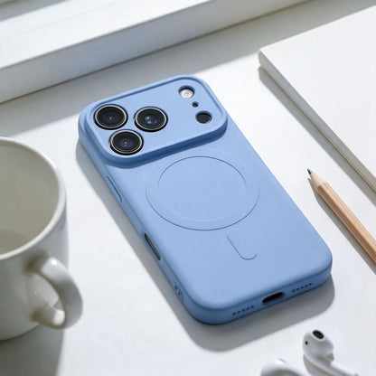 MagSafe Case for Apple iPhone 18 Pro Max / 17 Pro Max, OEM, Silicone Mag, Blue