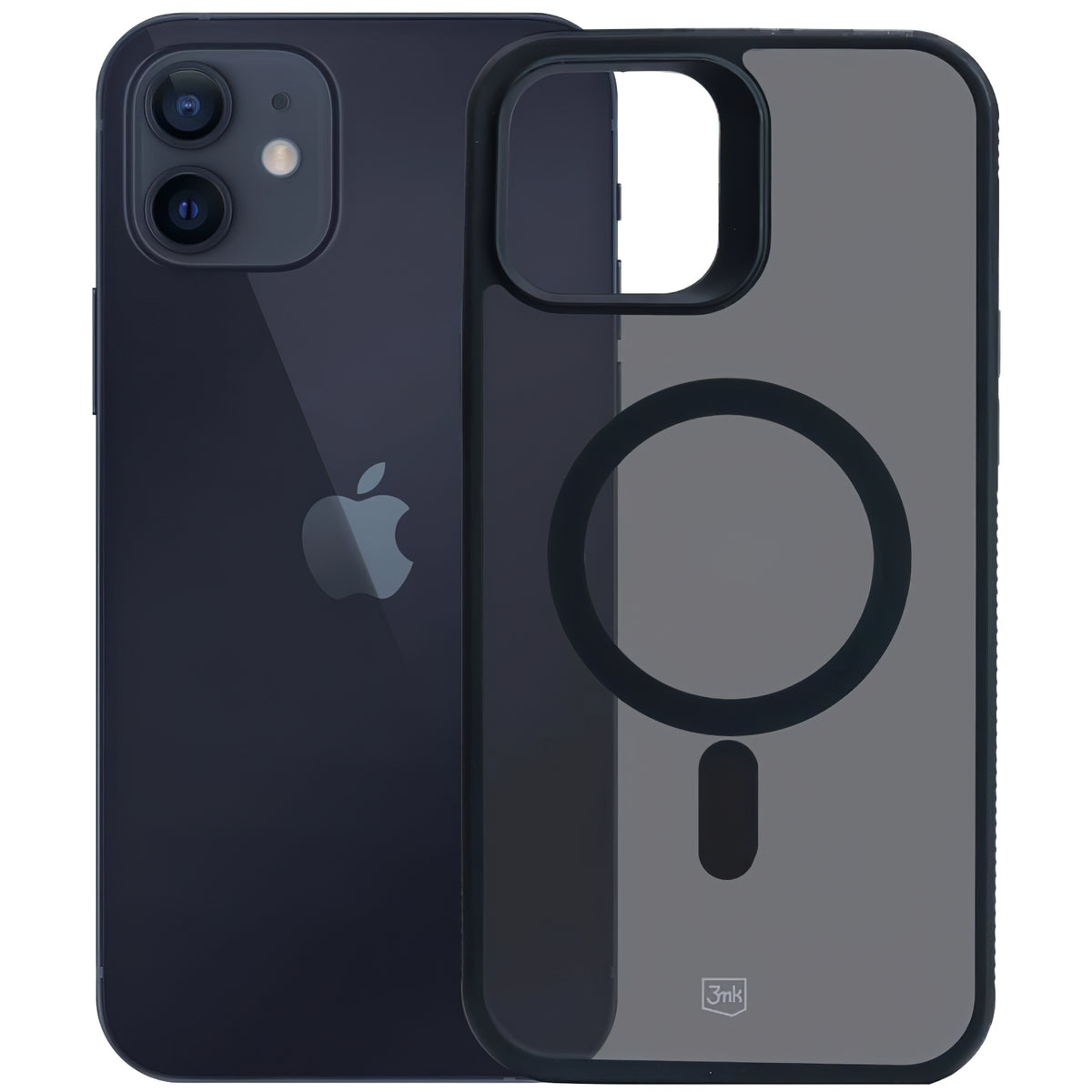 MagSafe-kuori Apple iPhone 12 / 12 Pro:lle, 3MK, Smoke MagCase, Musta