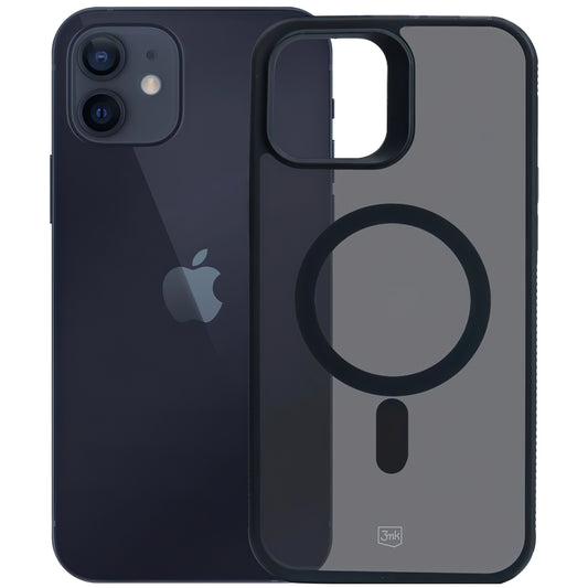 MagSafe-kuori Apple iPhone 12 / 12 Pro:lle, 3MK, Smoke MagCase, Musta