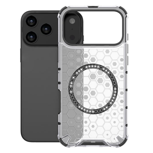 MagSafe-kotelo Apple iPhone 17 Pro Maxille, Techsuit, HoneyComb Shield, Valkoinen
