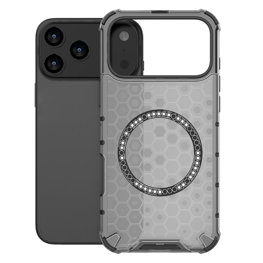 MagSafe-kotelo Apple iPhone 17 Pro Maxille, Techsuit, HoneyComb Shield, Musta