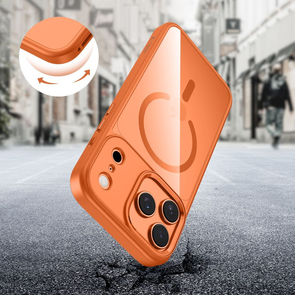 MagSafe Case for Apple iPhone 17 Pro Max, Tech-Protect, Magmat, Orange