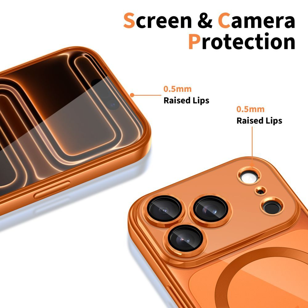 MagSafe-kotelo Apple iPhone 17 Prolle, Tech-Protect, Magflex, Oranssi