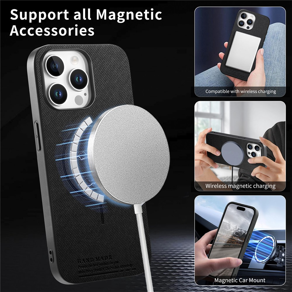 MagSafe-kuori Apple iPhone 16 Pro Maxille, OEM, Kangas, Musta