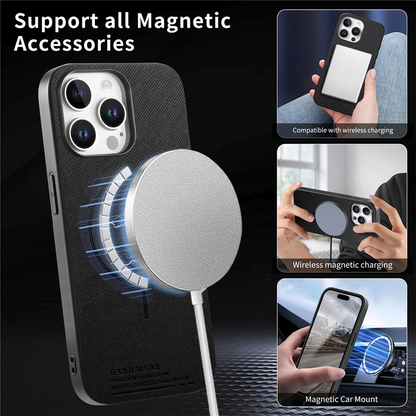 MagSafe-kuori Apple iPhone 16 Pro Maxille, OEM, Kangas, Musta