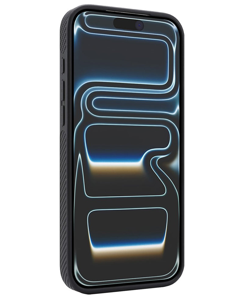 MagSafe-kuori Apple iPhone 17 Pro:lle, OEM, hiilikuituinen metallirengas, musta