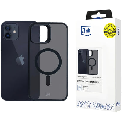 MagSafe-kuori Apple iPhone 12 / 12 Pro:lle, 3MK, Smoke MagCase, Musta