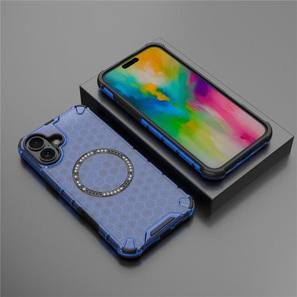 MagSafe-kuori Apple iPhone 16:lle, Techsuit, HoneyComb Shield, Sininen
