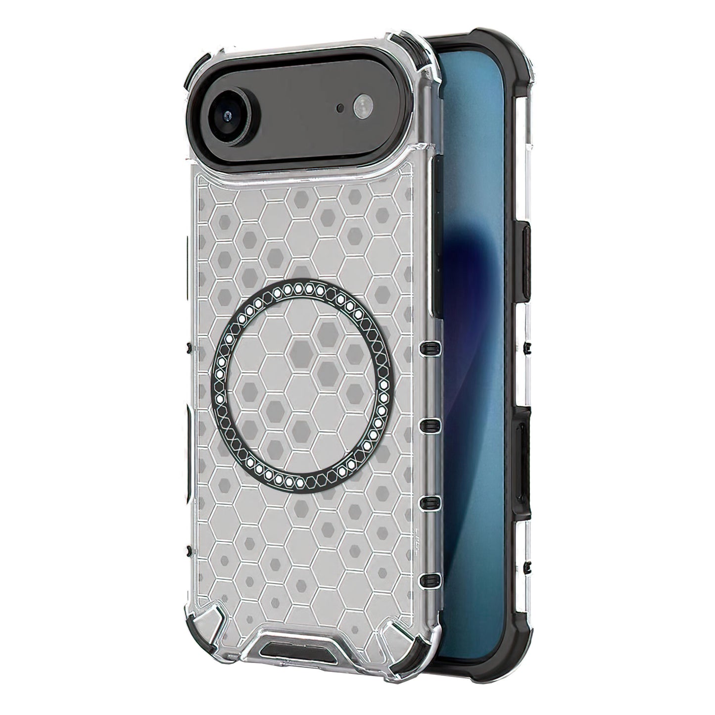 MagSafe-kotelo Apple iPhone 17 Airille, Techsuit, HoneyComb Shield, Valkoinen