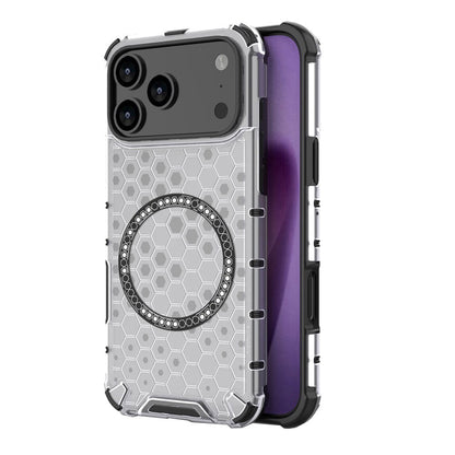 MagSafe-kotelo Apple iPhone 17 Pro Maxille, Techsuit, HoneyComb Shield, Valkoinen