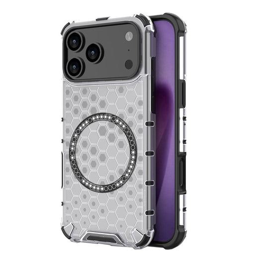 MagSafe-kotelo Apple iPhone 17 Pro Maxille, Techsuit, HoneyComb Shield, Valkoinen