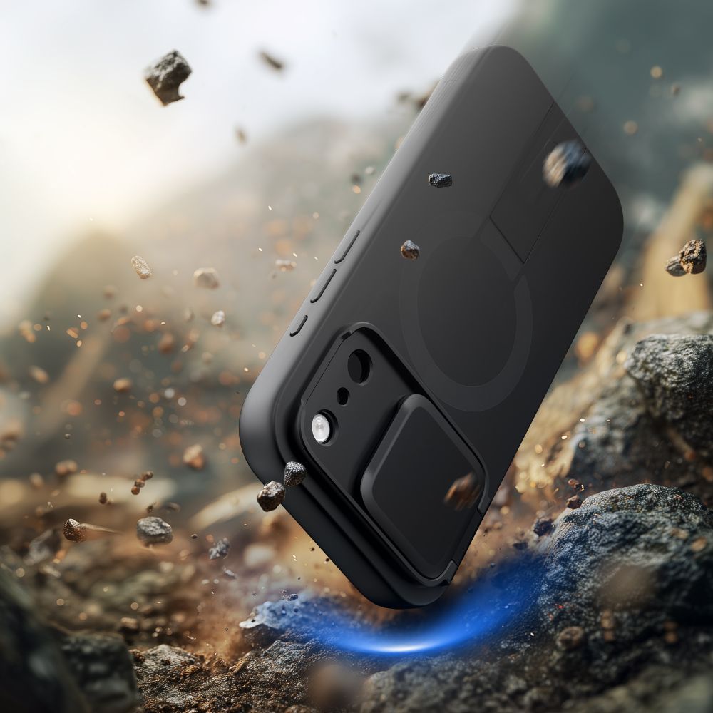 MagSafe-kotelo Apple iPhone 17 Prolle, Tech-Protect, Kevlar Aura, Musta