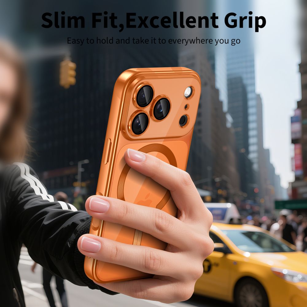 MagSafe-kotelo Apple iPhone 17 Pro Maxille, Tech-Protect, Magflex, Oranssi