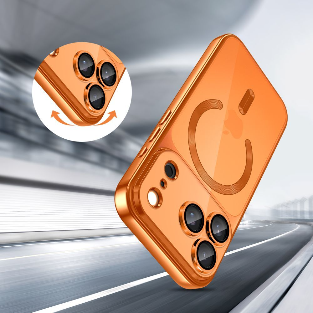 MagSafe-kotelo Apple iPhone 17 Prolle, Tech-Protect, Magflex, Oranssi