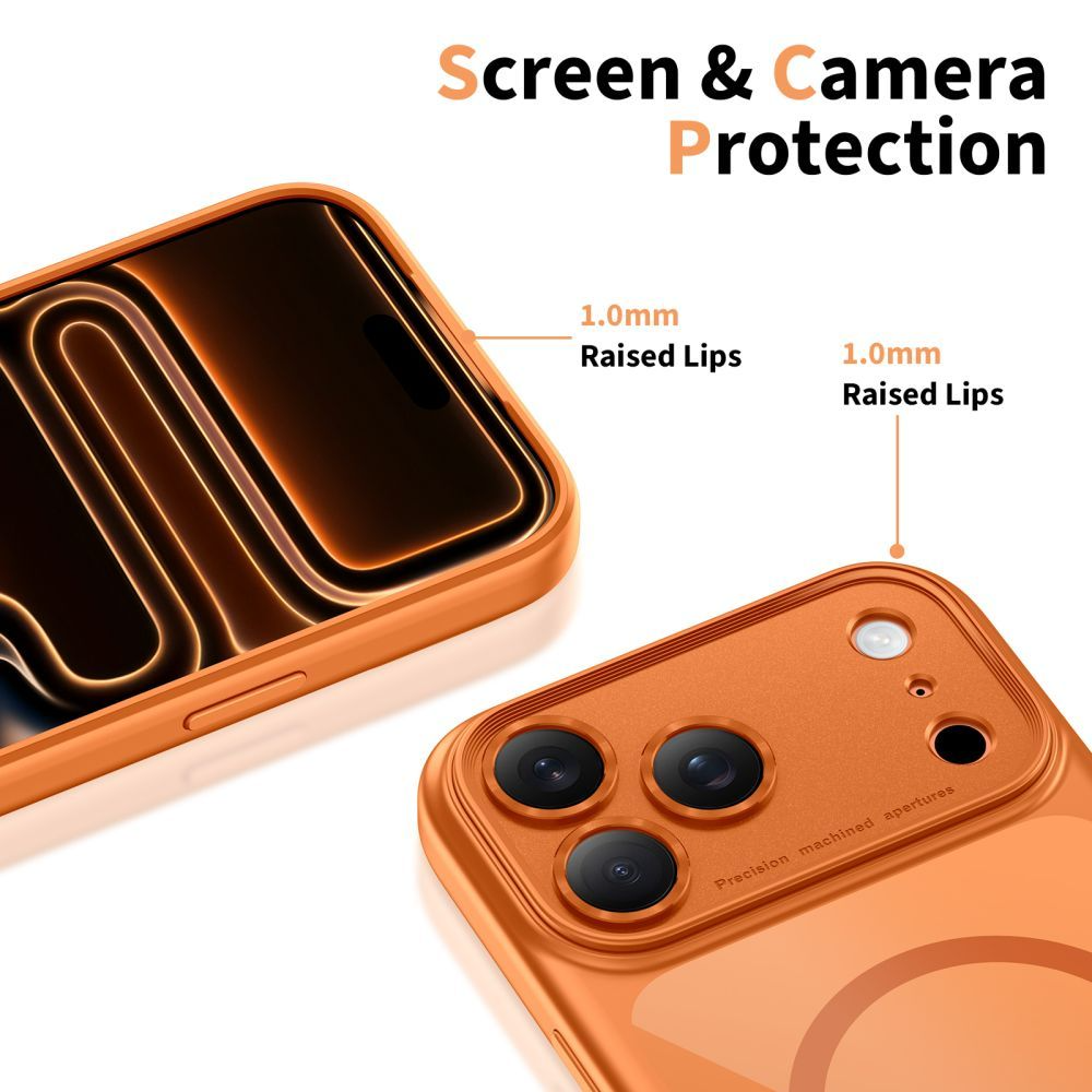 MagSafe-kotelo Apple iPhone 17 Prolle, Tech-Protect, MagPeak, Oranssi