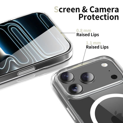 MagSafe-kotelo Apple iPhone 17 Pro Maxille, Tech-Protect, Flexair Hybrid CC, Läpinäkyvä