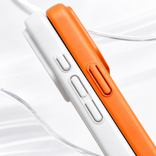 MagSafe-kuori Apple iPhone 17 Pro Maxille, OEM, aito lasi, oranssi