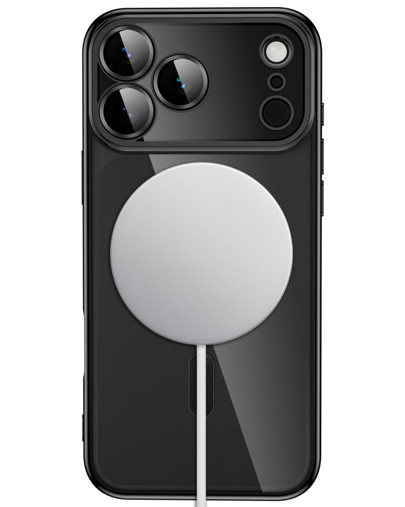 MagSafe-kuori Apple iPhone 18 Pro / 17 Pro:lle, Tech-Protect, Magflex, satiinimusta