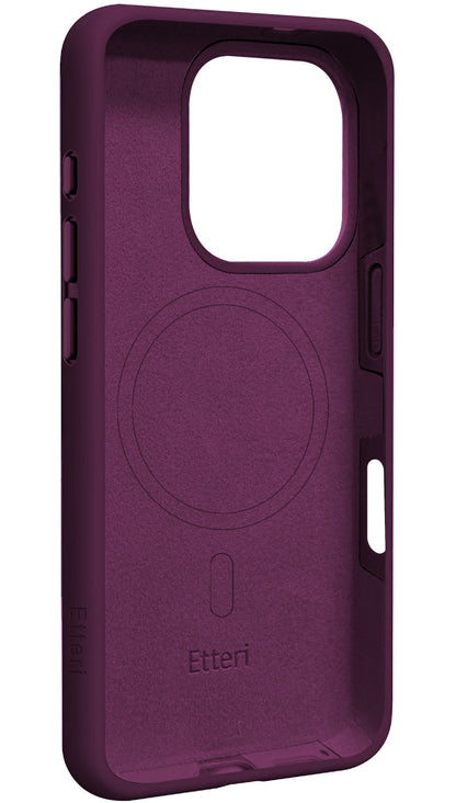 MagSafe-kuori Apple iPhone 16 Pro:lle, Etteri, Silicone Mag, Viininpunainen
