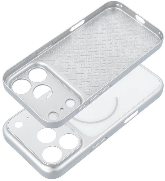 MagSafe-kuori Apple iPhone 18 Pro / 17 Pro -puhelimelle, OEM, Make 18, hopeanvärinen