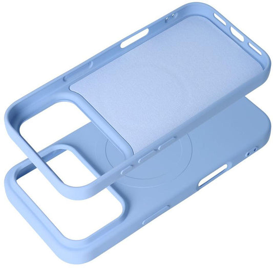 MagSafe-kuori Apple iPhone 18 Pro Max / 17 Pro Max -puhelimelle, OEM, Silicone Mag (Big Hole), vaaleansininen