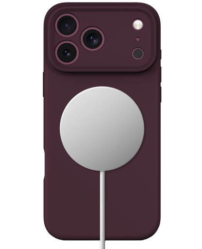 MagSafe-suojakuori Apple iPhone 18 Pro / 17 Pro -puhelimelle, Tech-Protect, silikoni, viininpunainen