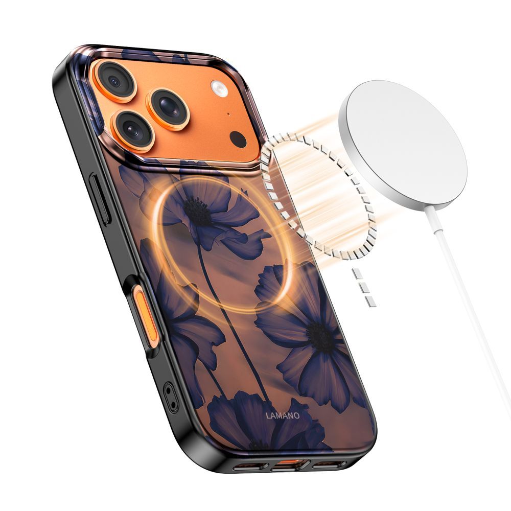 MagSafe-kotelo Apple iPhone 17 Pro Maxille, Tech-Protect, Lamano Velvet Night, Musta