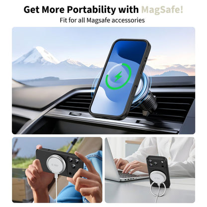 MagSafe-kotelo Apple iPhone 17 Pro Maxille, Tech-Protect, Silikoni, Musta