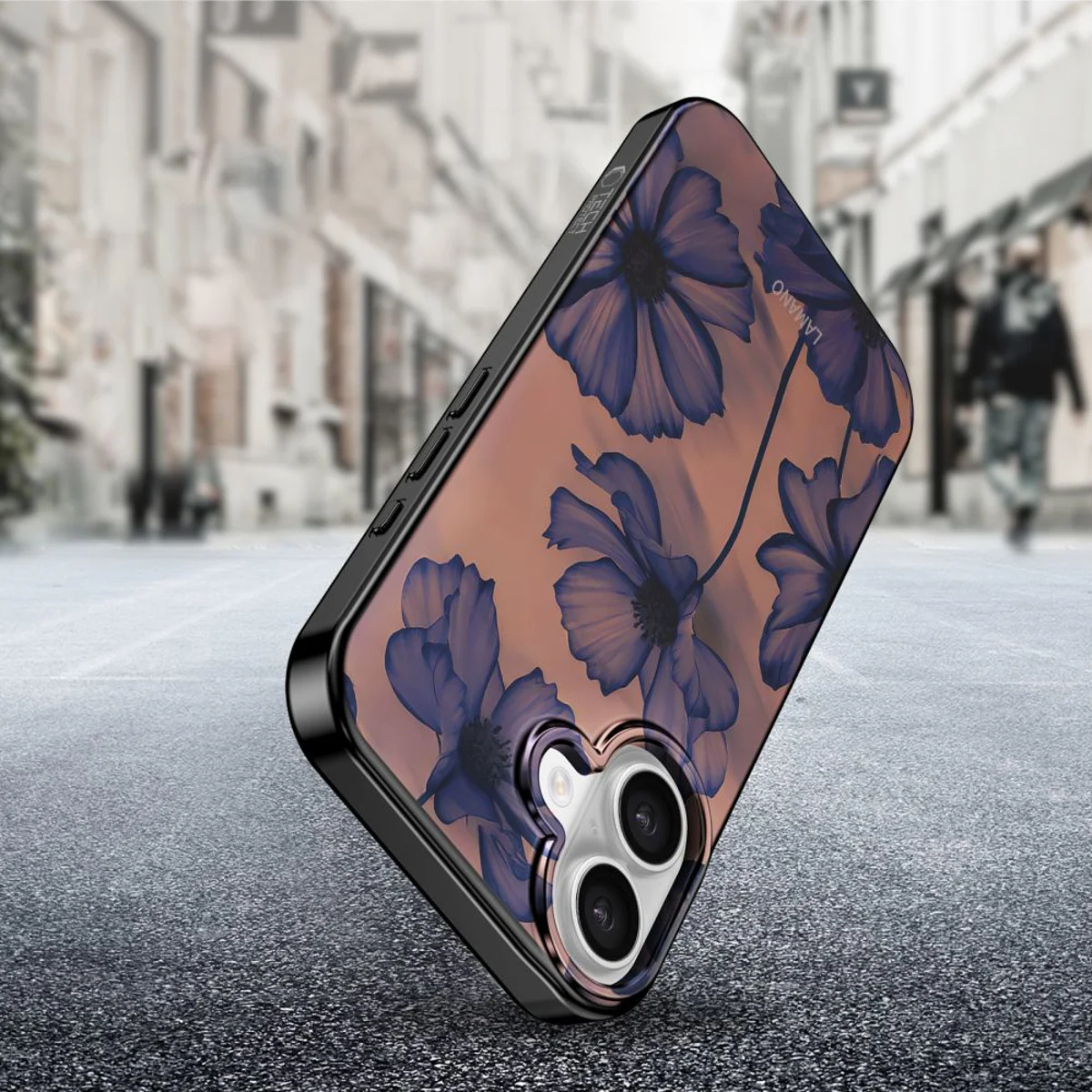 MagSafe-kotelo Apple iPhone 17:lle, Tech-Protect, Lamano Velvet Night, Musta