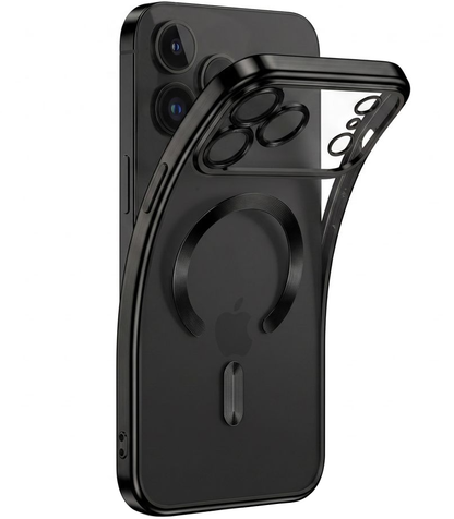 MagSafe-kuori Apple iPhone 18 Pro / 17 Pro:lle, Tech-Protect, Magflex, satiinimusta