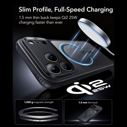 MagSafe-kuori Apple iPhone 18 Pro Max / 17 Pro Max, ESR, Classic Hybrid, Musta
