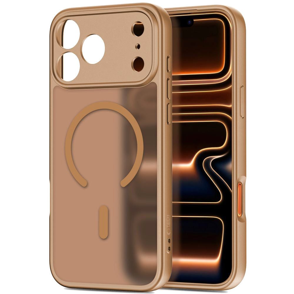 MagSafe-kotelo Apple iPhone 17 Pro Maxille, Tech-Protect, BasicMag, Matta Ruskea