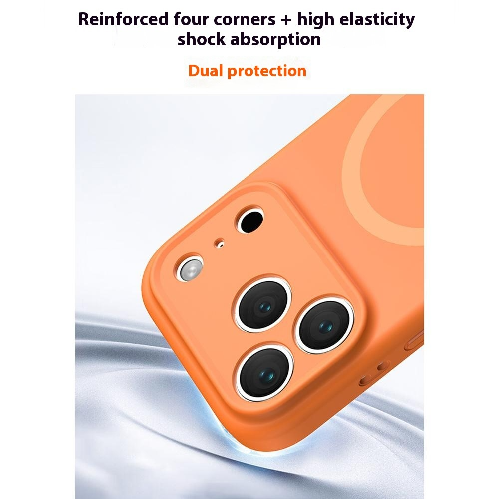 MagSafe Case for Apple iPhone 17 Pro Max, OEM, Liquid Silicone, Orange