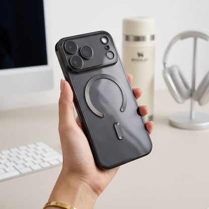 MagSafe-kuori Apple iPhone 18 Pro / 17 Pro:lle, Tech-Protect, Magflex, satiinimusta
