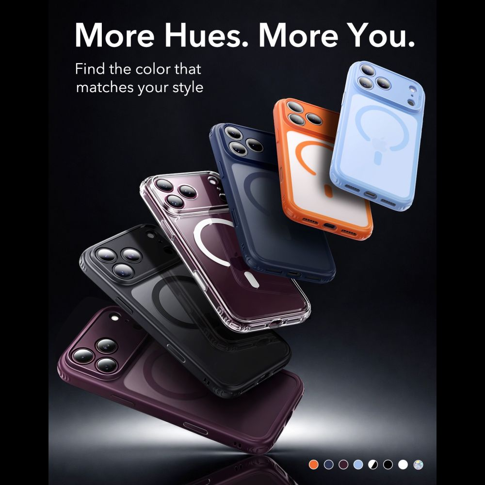 MagSafe-kuori Apple iPhone 18 Pro Max / 17 Pro Max, ESR, Classic Hybrid, Musta