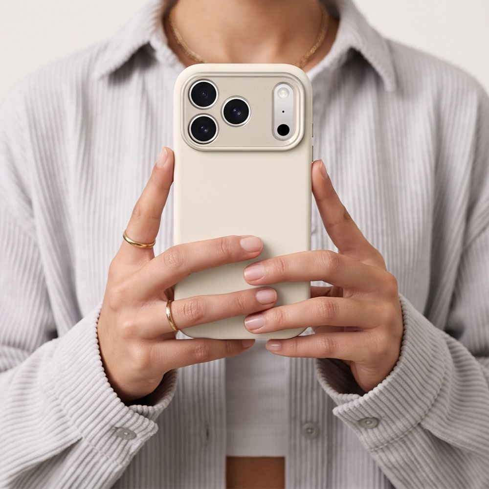 MagSafe-kuori Apple iPhone 18 Pro / 17 Pro:lle, Tech-Protect, Uniq CC, Beige