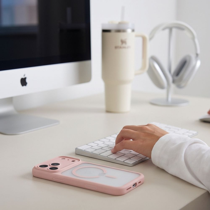 MagSafe-suojakuori Apple iPhone 18 Pro / 17 Pro -puhelimelle, Tech-Protect, MagPeak CC, mattapinkki