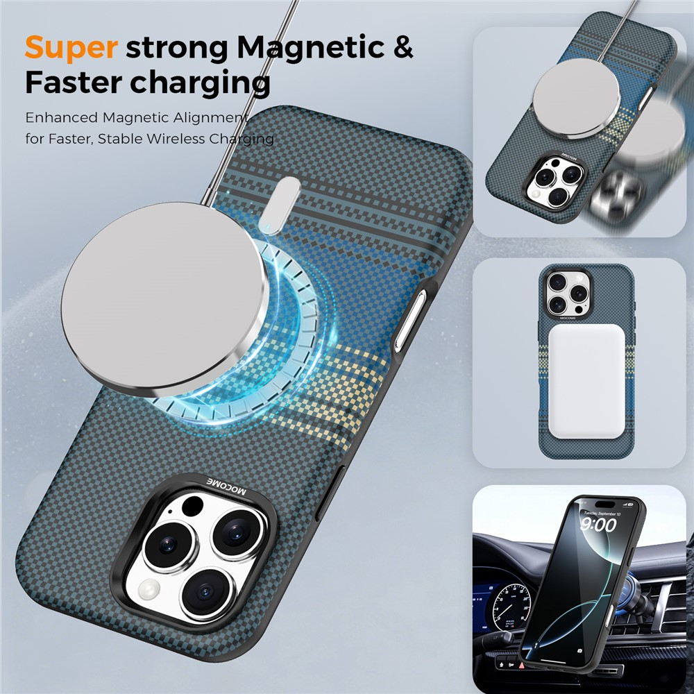 MagSafe-kuori Apple iPhone 16 Pro Maxille, OEM, Gradient Rainbow, Laivastonsininen