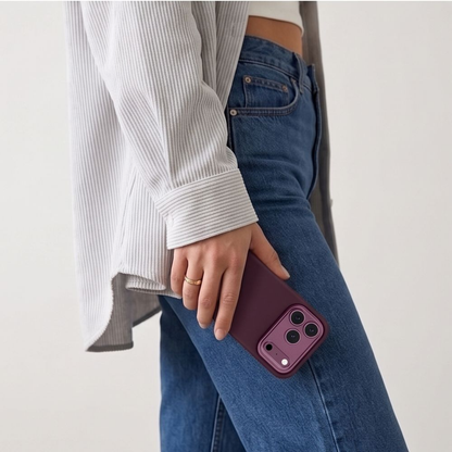 MagSafe-kuori Apple iPhone 18 Pro / 17 Pro:lle, Tech-Protect, Uniq CC, Viininpunainen