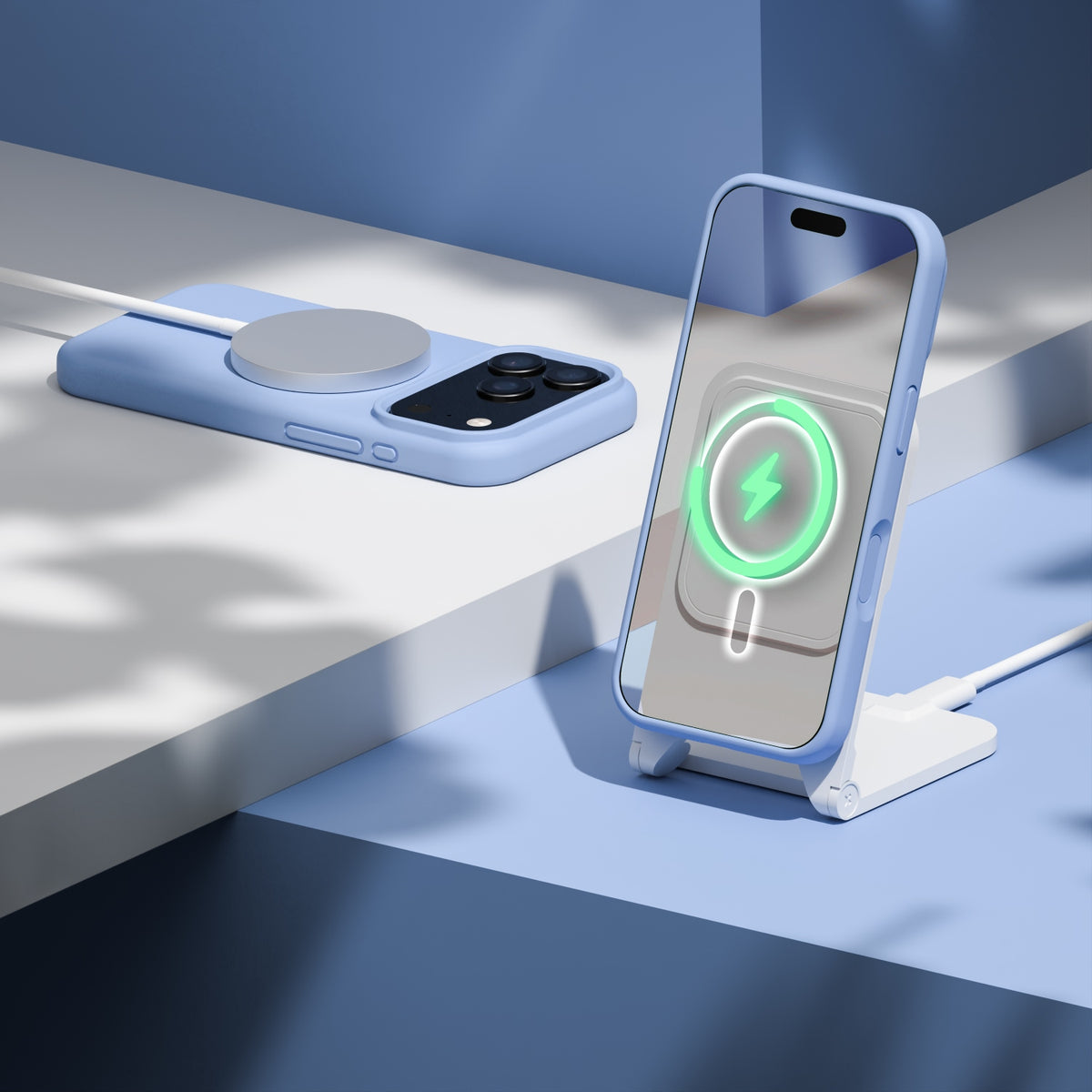 MagSafe-kuori Apple iPhone 18 Pro Max / 17 Pro Max -puhelimille, Etteri, Silicone Mag, Sininen