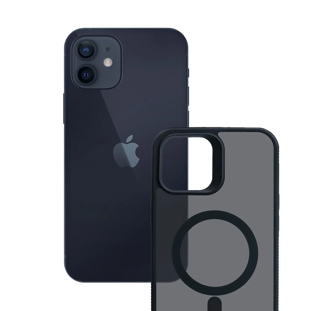MagSafe-kuori Apple iPhone 12 / 12 Pro:lle, 3MK, Smoke MagCase, Musta
