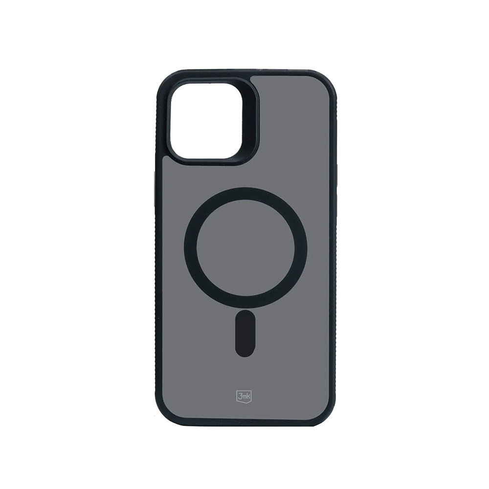 MagSafe-kuori Apple iPhone 12 / 12 Pro:lle, 3MK, Smoke MagCase, Musta