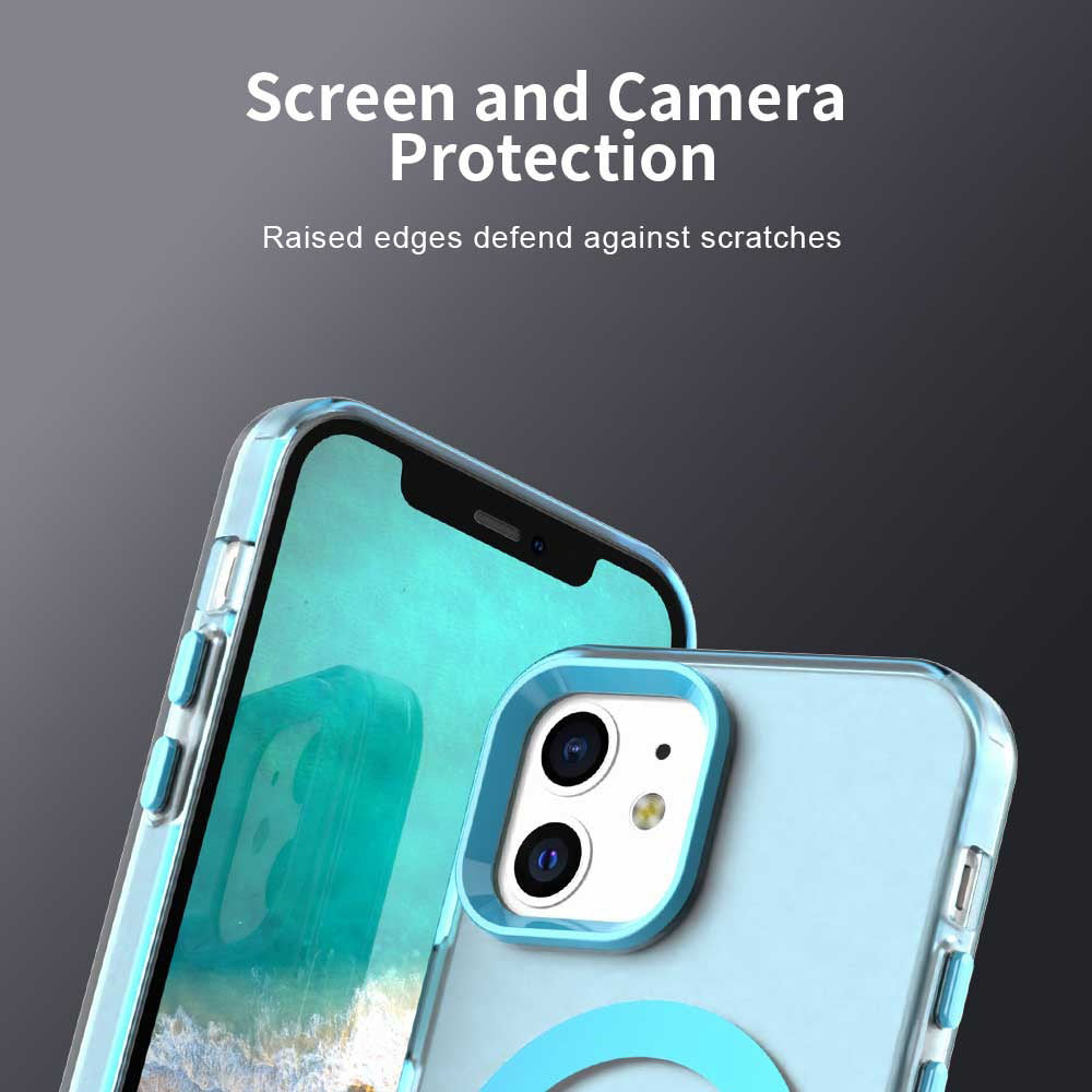 MagSafe Case for Apple iPhone 12 / 12 Pro, Techsuit, CandyCase, Blue