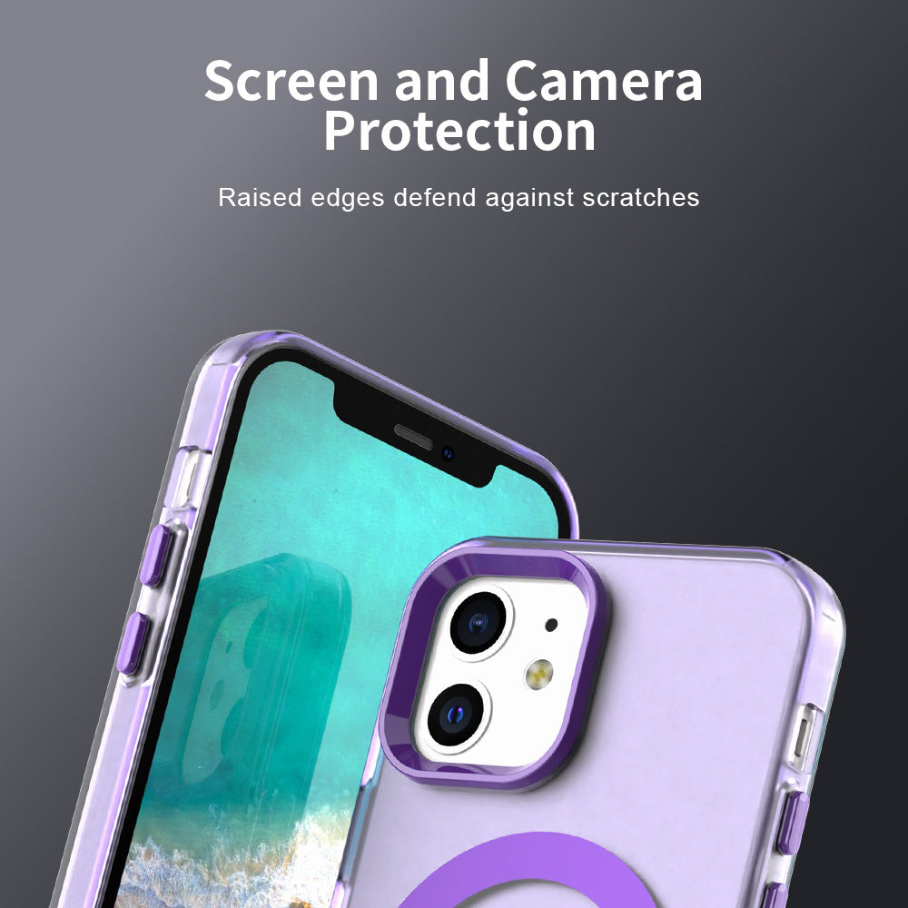 MagSafe Case for Apple iPhone 12 / 12 Pro, Techsuit, CandyCase, Purple