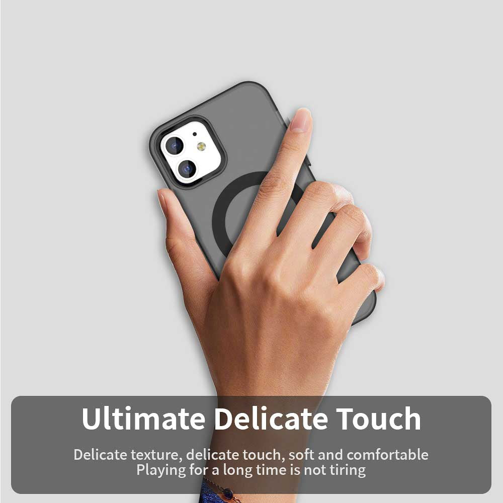 MagSafe Case for Apple iPhone 12 / 12 Pro, Techsuit, CandyCase, Black