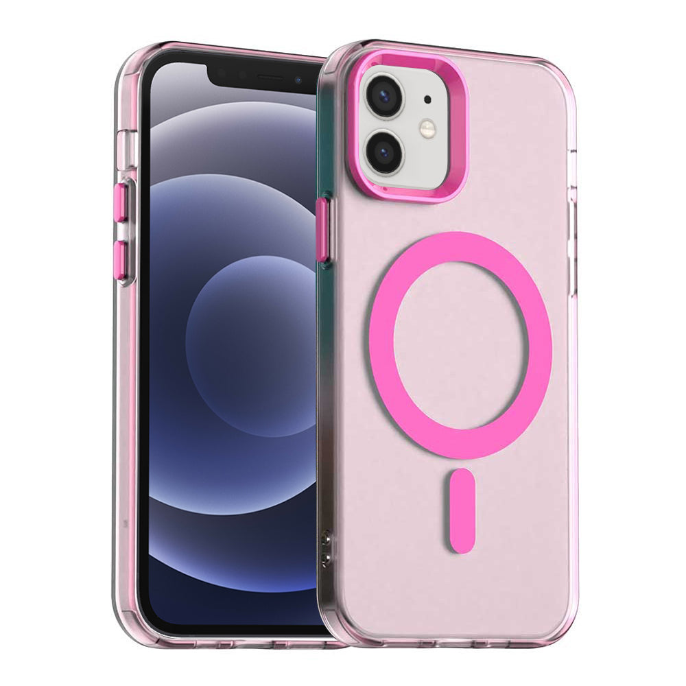 MagSafe-kuori Apple iPhone 12 / 12 Pro:lle, Techsuit, CandyCase, Vaaleanpunainen