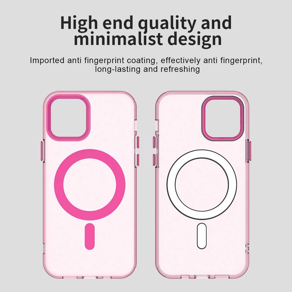 MagSafe-kuori Apple iPhone 12 / 12 Pro:lle, Techsuit, CandyCase, Vaaleanpunainen